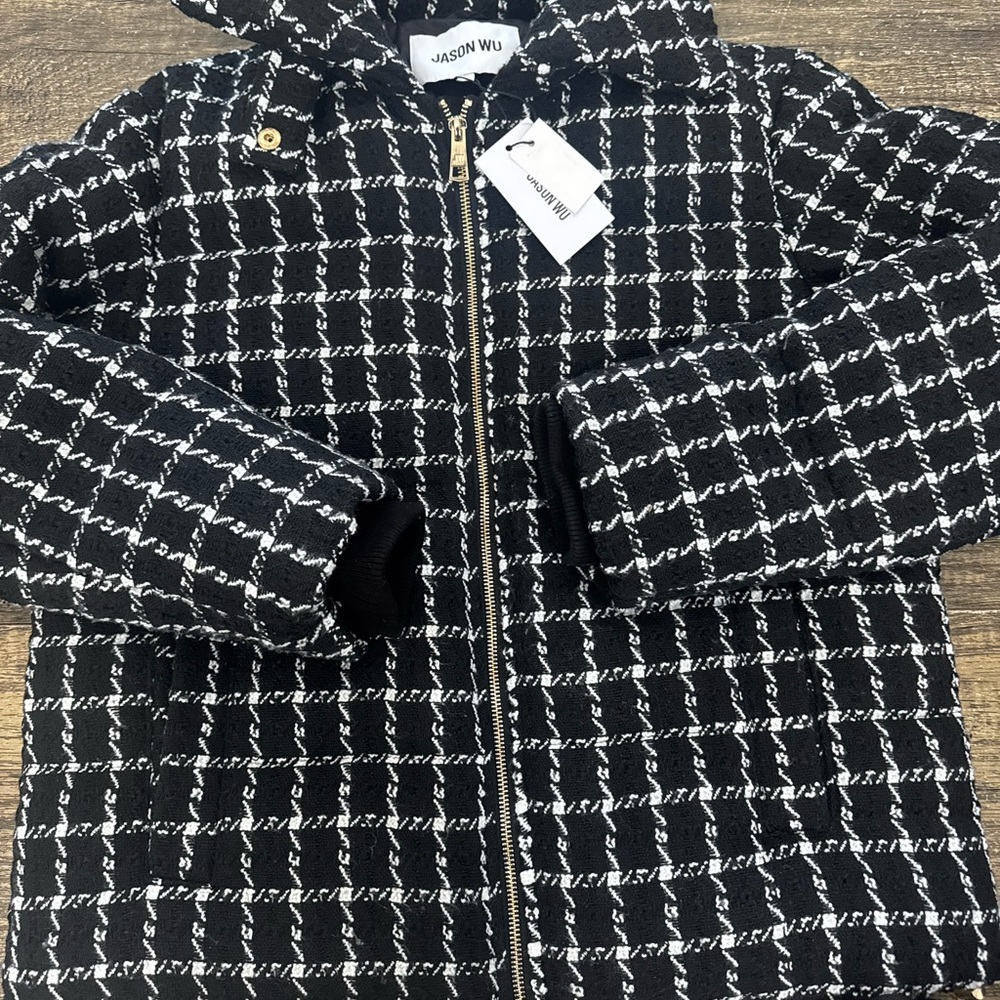 Jason Wu Black and White Tweed Jacket MEDiUM NWT
